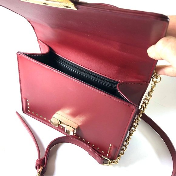 Women vegan leather structured bag NWOT - Picture 3 of 6